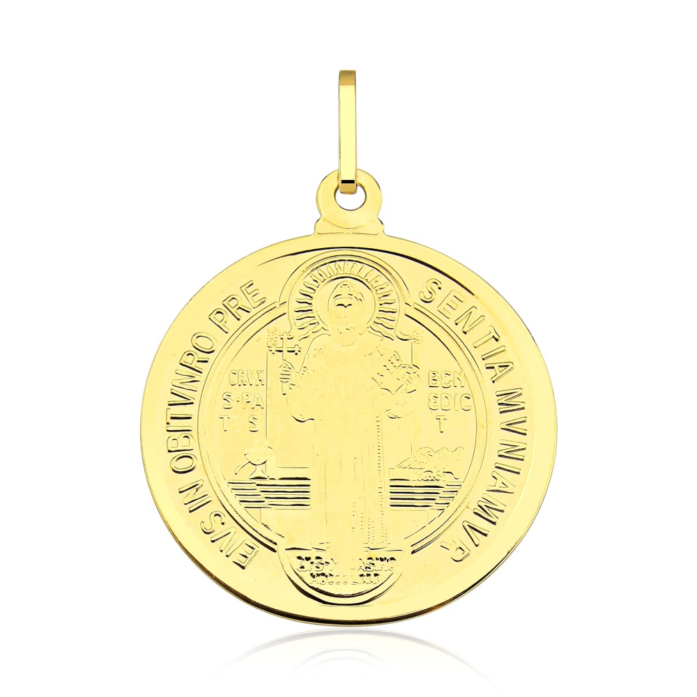 Produto Pingente de Ouro 18k São bento com 11mm