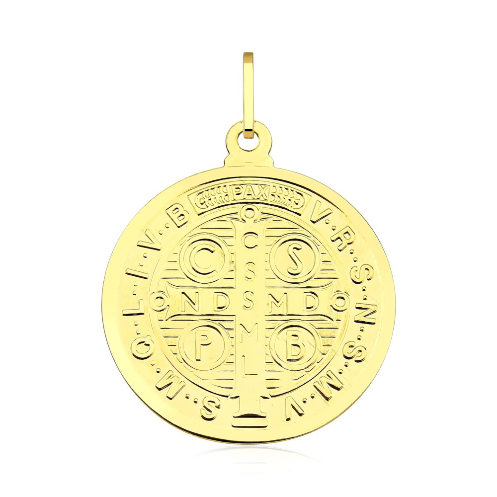 Produto Pingente de Ouro 18k São bento com 11mm