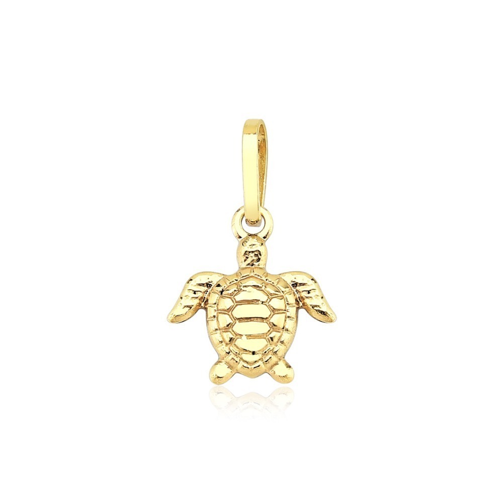 Pingente de Ouro 18k Tartaruga mini Produto Pingente de Ouro 18k Tartaruga mini