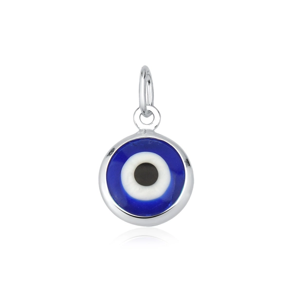Produto Pingente de Prata 925 Olho Grego Azul Escuro