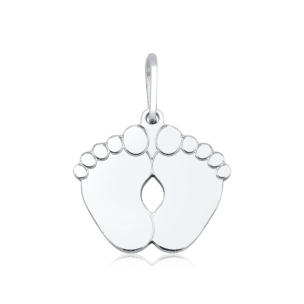 Pingente de Prata 925 Pés Bebê Produto Pingente de Prata 925 Pés Bebê