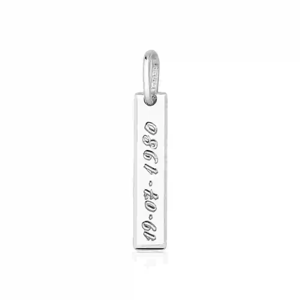 Pingente de Prata 925 Plaquinha Lisa Produto Pingente de Prata 925 Plaquinha Lisa