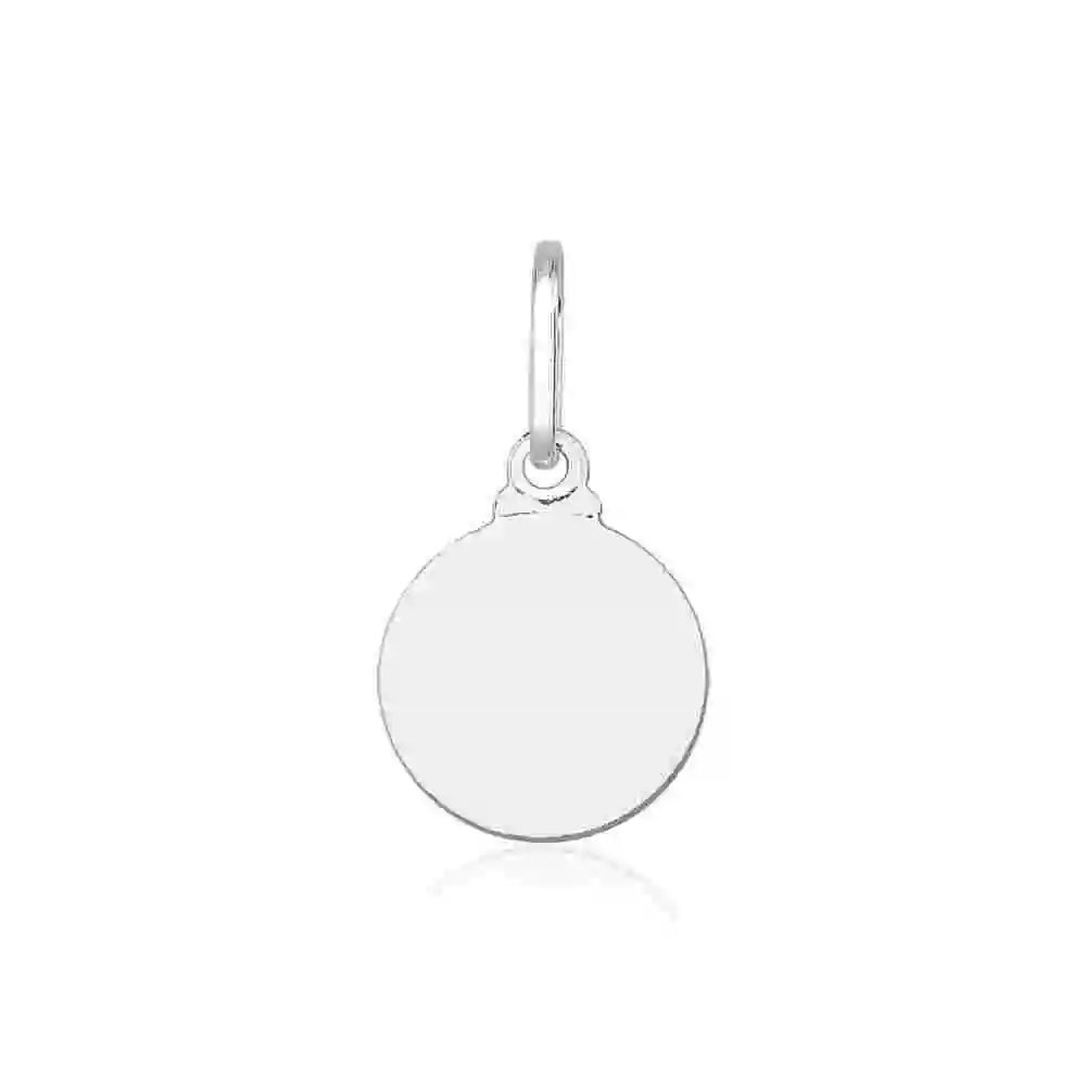 Produto Pingente de Prata 925 Redonda Lisa com 1cm