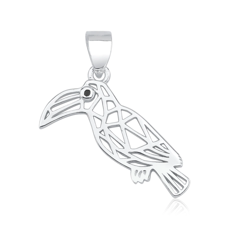 Pingente de Prata 925 Tucano Vazado Produto Pingente de Prata 925 Tucano Vazado