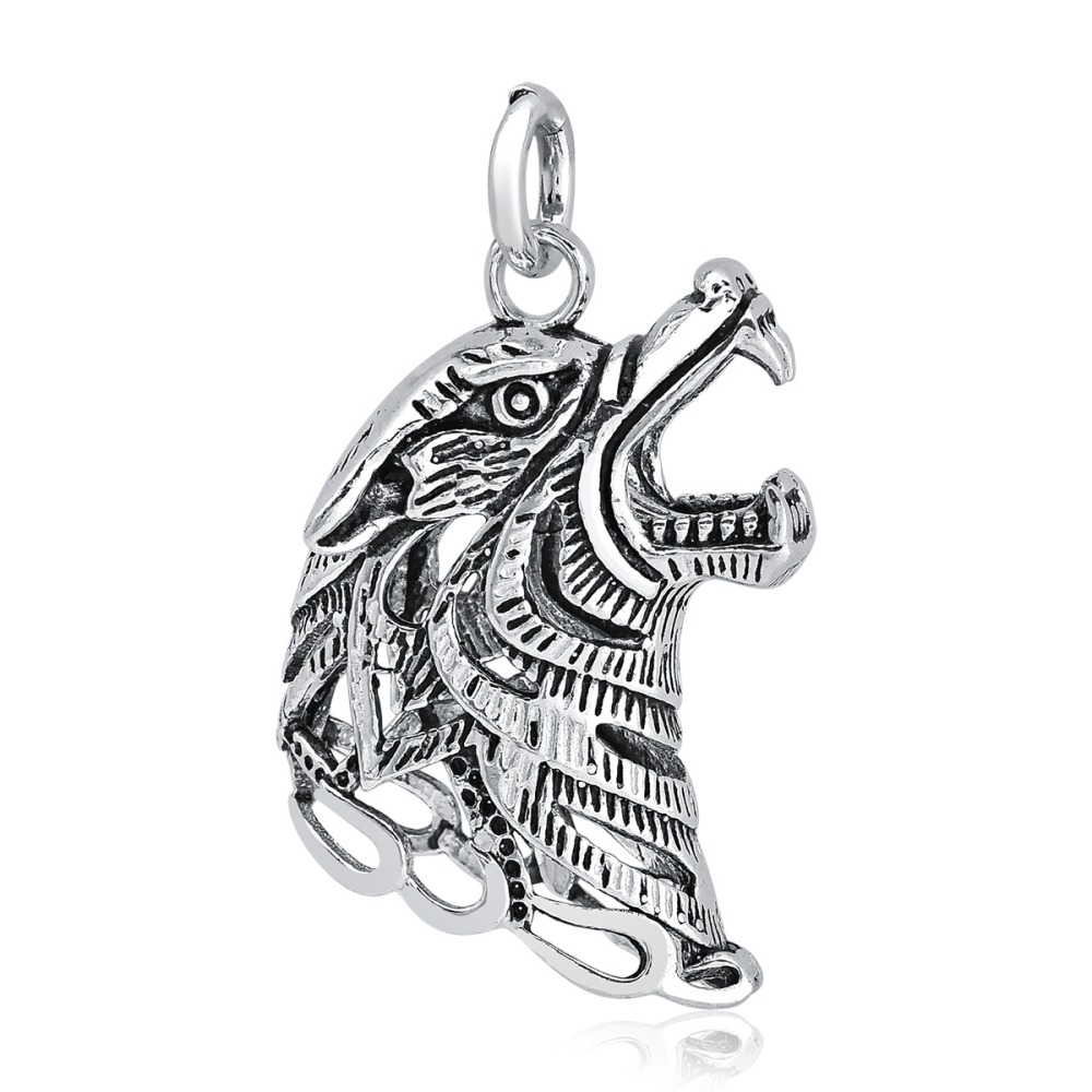 Pingente de Prata 925 Wolf Bali Produto Pingente de Prata 925 Wolf Bali