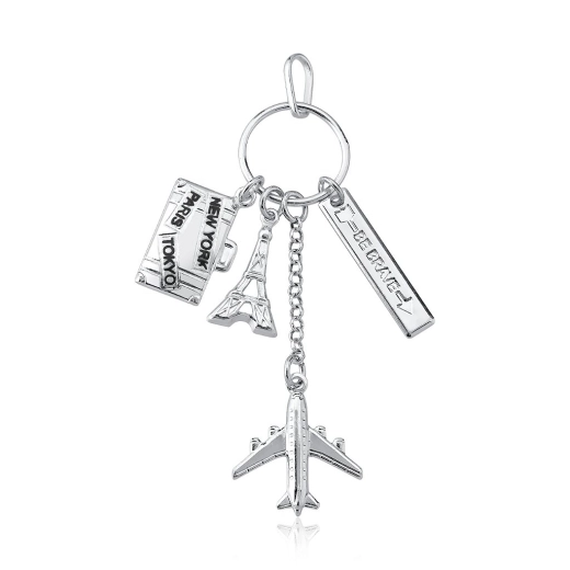 Produto Pingente de Prata 925 Viagem ao mundo Avião