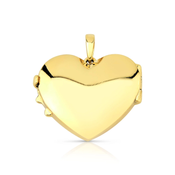 Produto Pingente Relicário de Ouro 18k Coração com 1,7cm