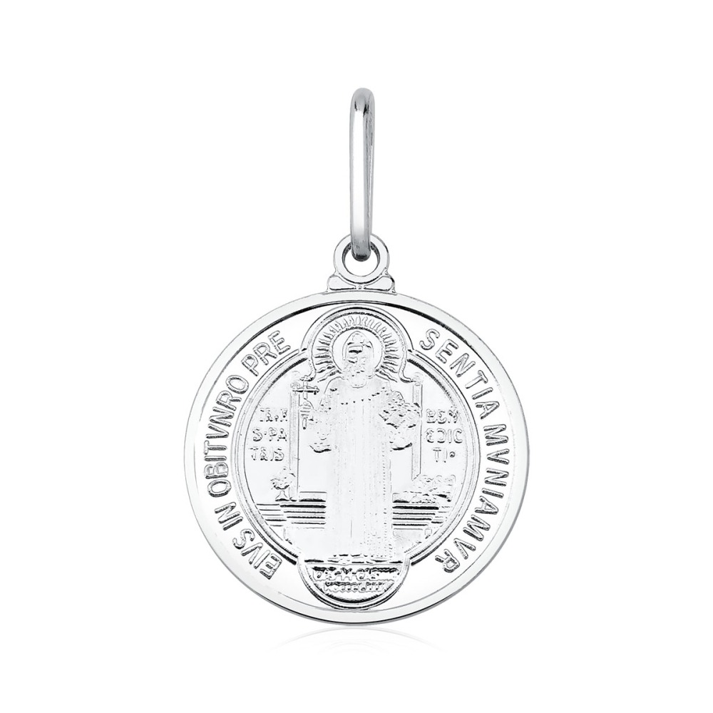 Pingente São Bento 9mm em Prata 925 Produto Pingente São Bento 9mm em Prata 925