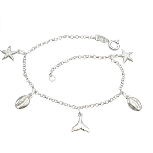 Produto Pulseira de Prata 925 Elementos do Mar
