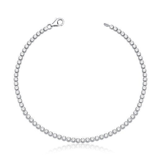 Produto Pulseira Feminina de Prata 925 Riviera Redonda 2mm