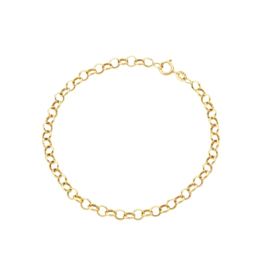 Pulseira Feminina de Ouro 18k Elo Português 2.3mm Produto Pulseira Feminina de Ouro 18k Elo Português 2.3mm