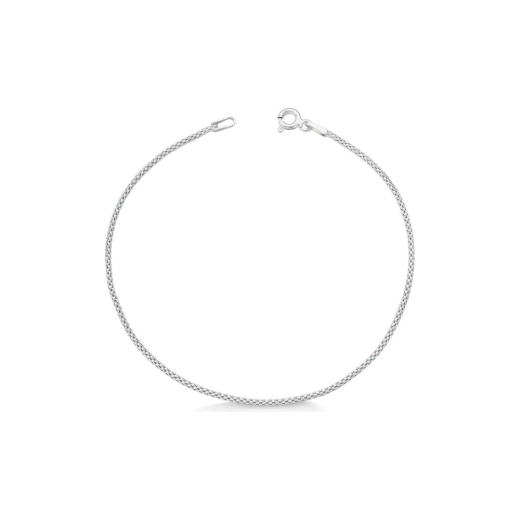 Pulseira Feminina de Prata 925 Pipoca Diamantada Produto Pulseira Feminina de Prata 925 Pipoca Diamantada