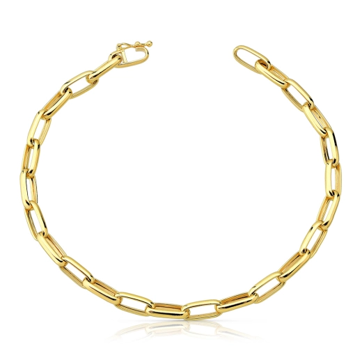 Pulseira de Ouro Elos Arredondados 3.95 Gramas Produto Pulseira de Ouro Elos Arredondados 3.95 Gramas