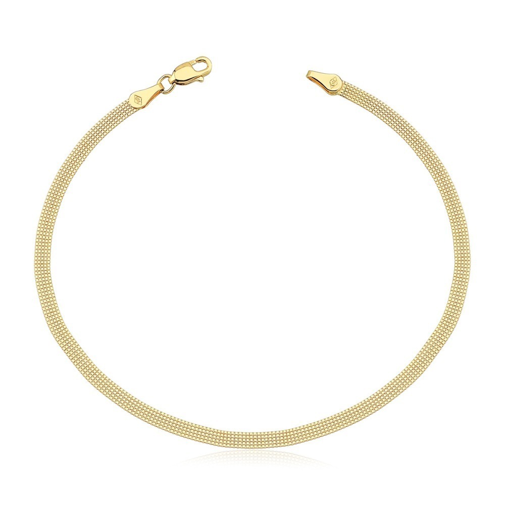 Produto Pulseira Feminina de Ouro 18k Veneziana com 5 Fios