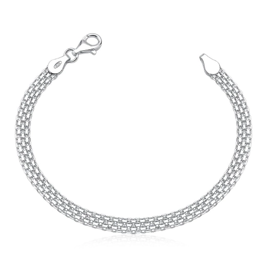 Produto Pulseira Feminina de Prata 925 Bismark 4.5mm