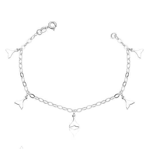 Produto Pulseira Feminina Rabo de sereia prata 925