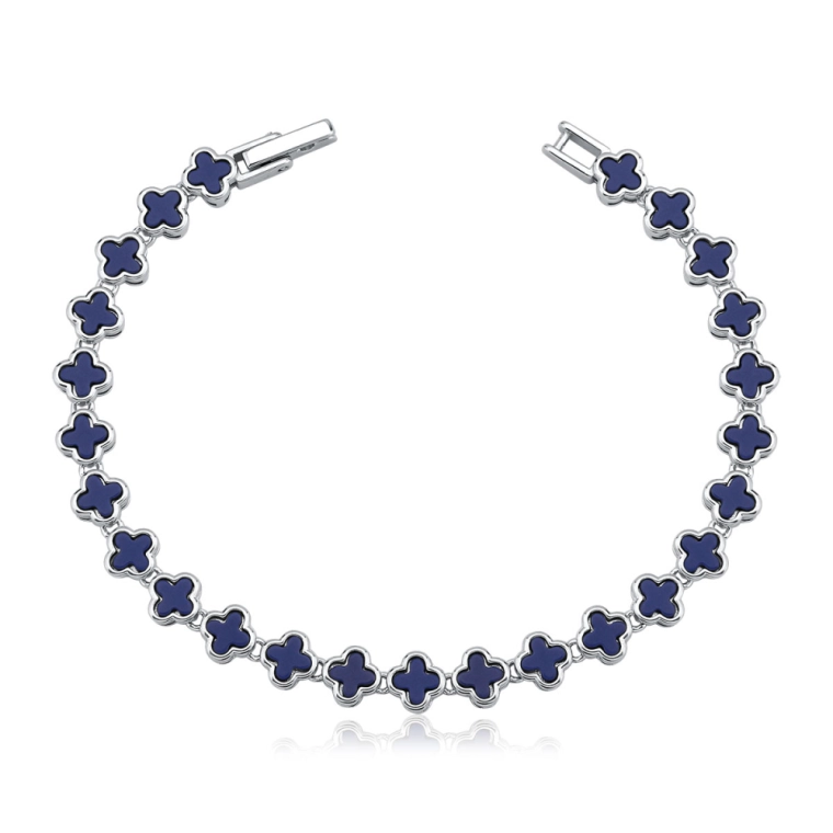 Pulseira Feminina de Prata 925 Trevos Liso Produto Pulseira Feminina de Prata 925 Trevos Liso