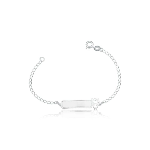 Pulseira plaquinha infantil menina Produto Pulseira plaquinha infantil menina