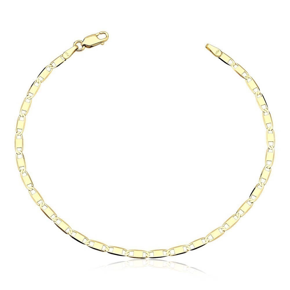 Produto Pulseira Masculina de Ouro 18k Piastrine com 2.5mm