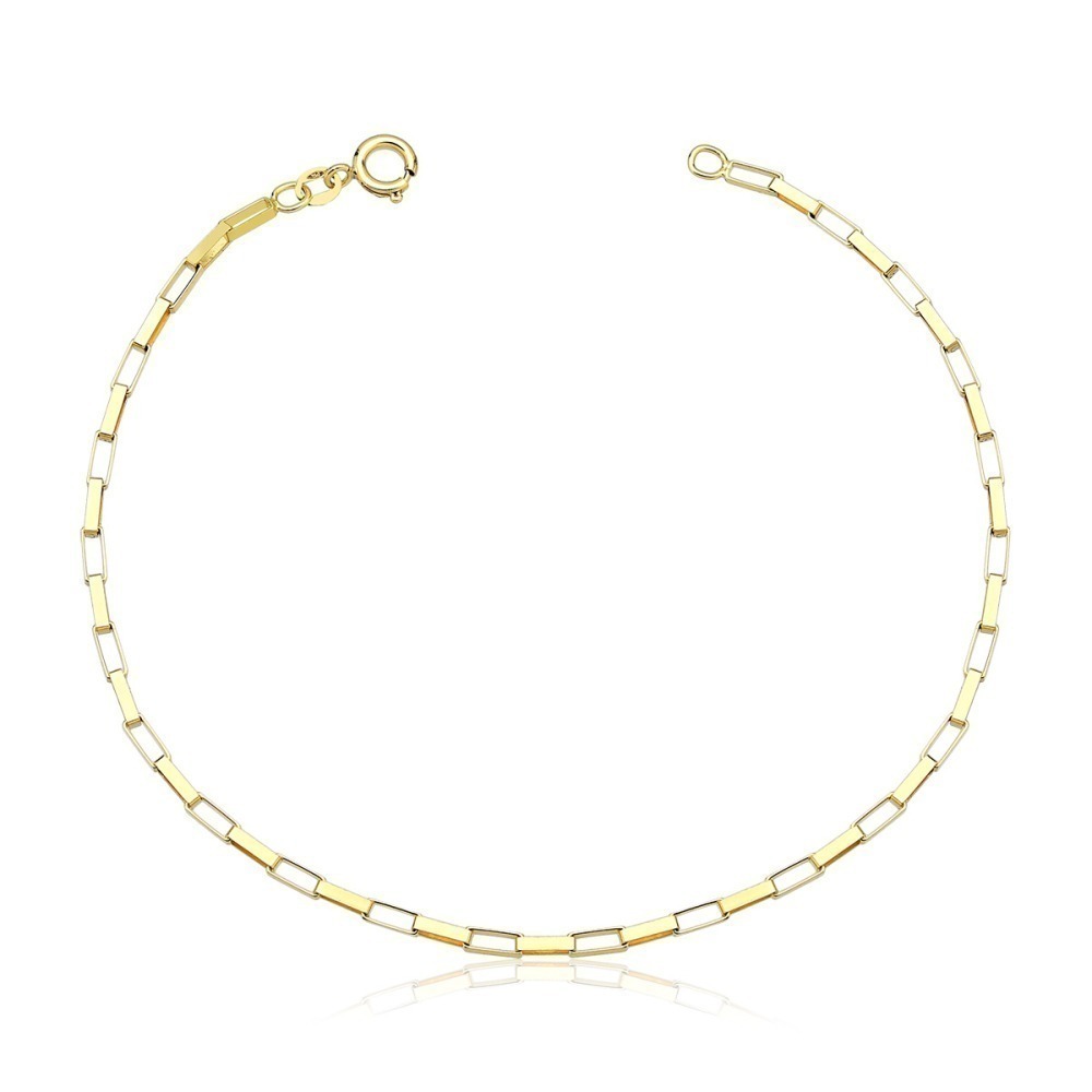 Pulseira Masculina de Ouro 18k Veneziana Longa 1.8mm Produto Pulseira Masculina de Ouro 18k Veneziana Longa 1.8mm
