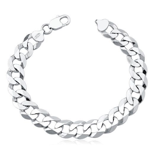 Pulseira Italiana Masculina Grumet 10mm Grossa Em Prata 925 Produto Pulseira Italiana Masculina Grumet 10mm Grossa Em Prata 925