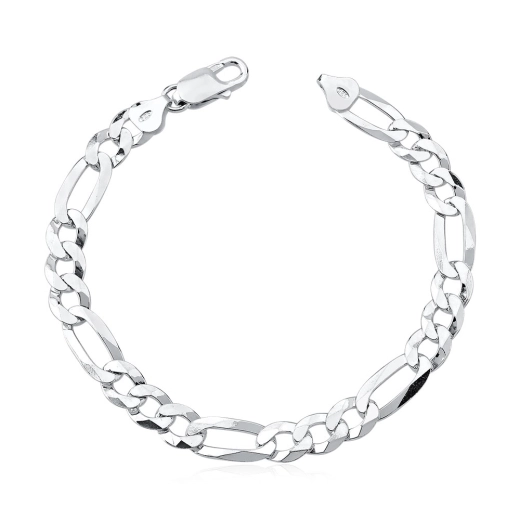 Pulseira Prata 925 De Lei Maciça 8mm 3x1 Masculina Legítima Produto Pulseira Prata 925 De Lei Maciça 8mm 3x1 Masculina Legítima