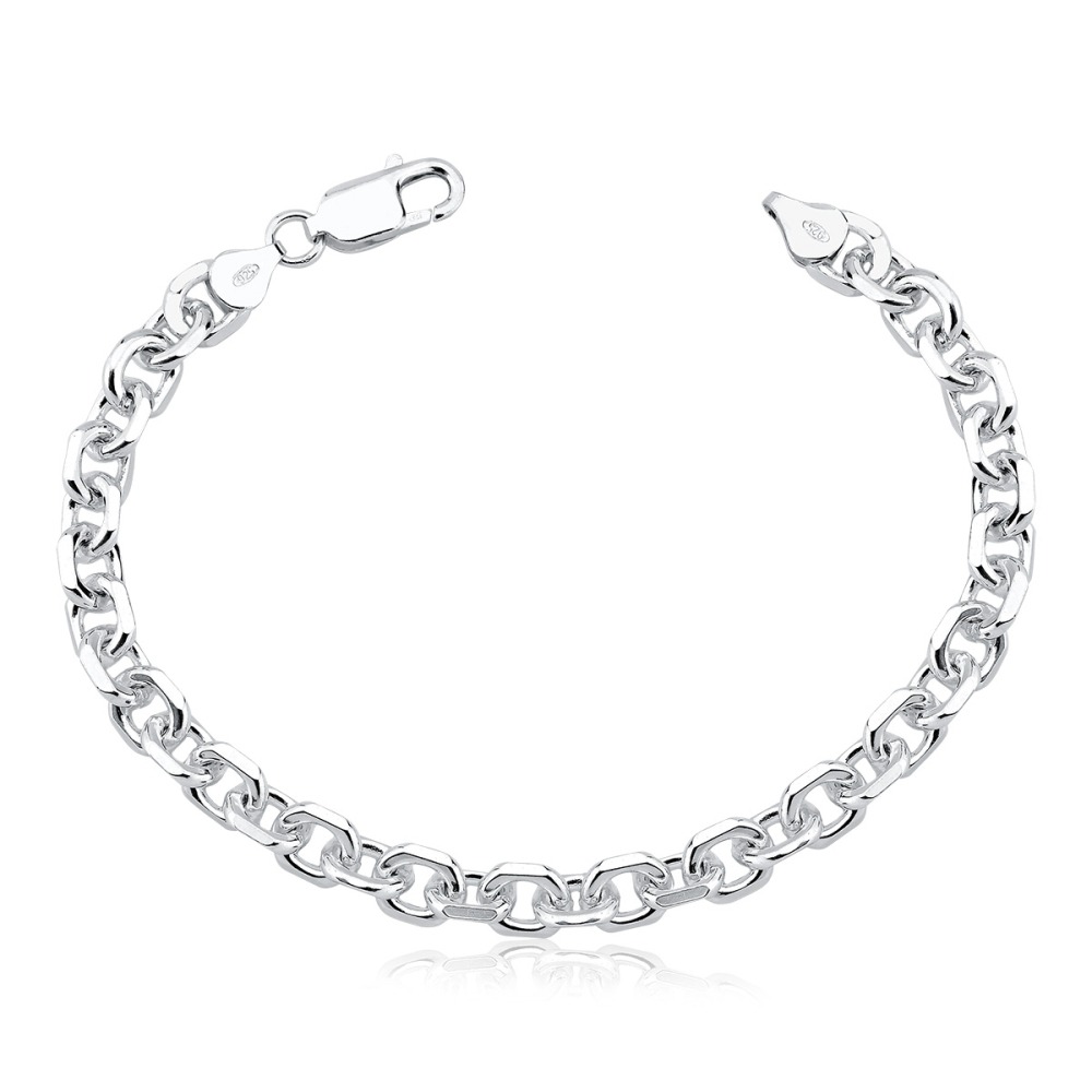 Pulseira Masculina de Prata 925 Cartier Cadeado 7mm Produto Pulseira Masculina de Prata 925 Cartier Cadeado 7mm