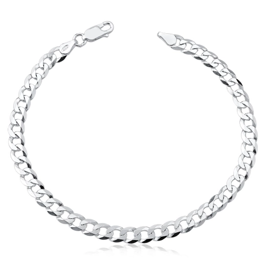 Produto Pulseira Masculina Italiana Grumet Escama 5mm De Prata 925