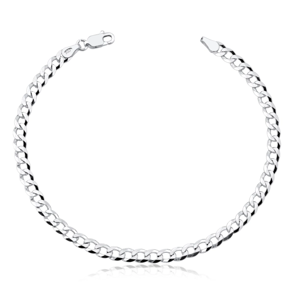 Produto Pulseira Masculina Italiana Grumet 4.5mm prata 925