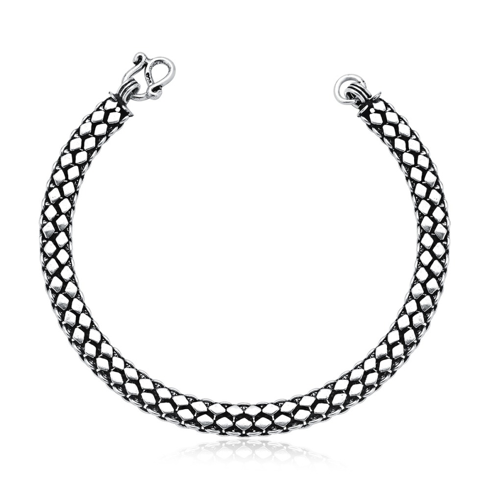 Produto Pulseira Pekun de Prata 925 Bali Losango