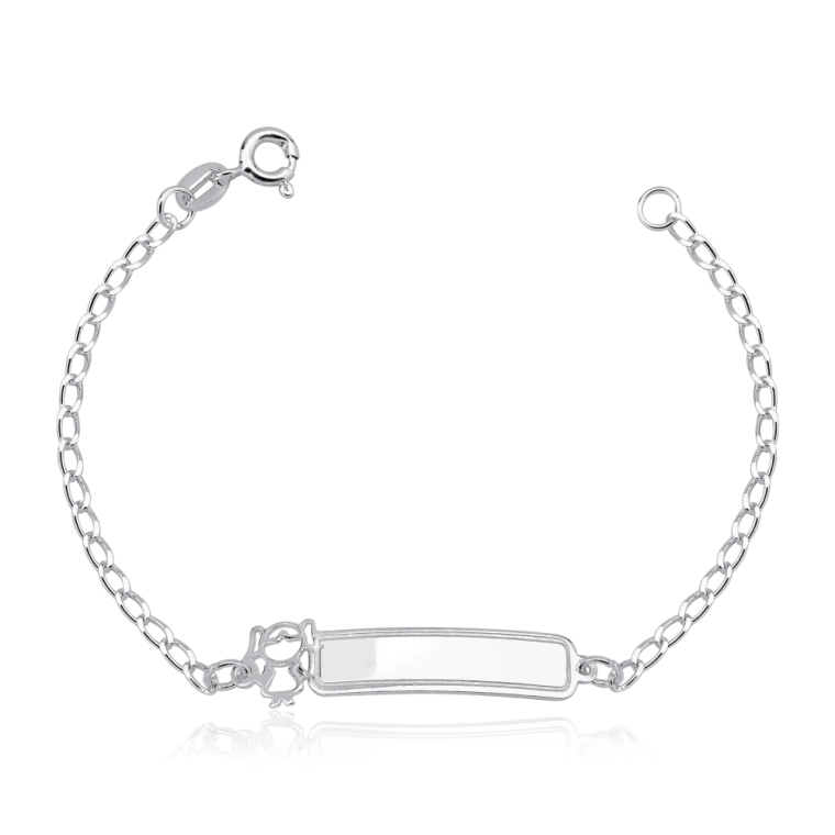 Pulseira plaquinha infantil menina Produto Pulseira plaquinha infantil menina