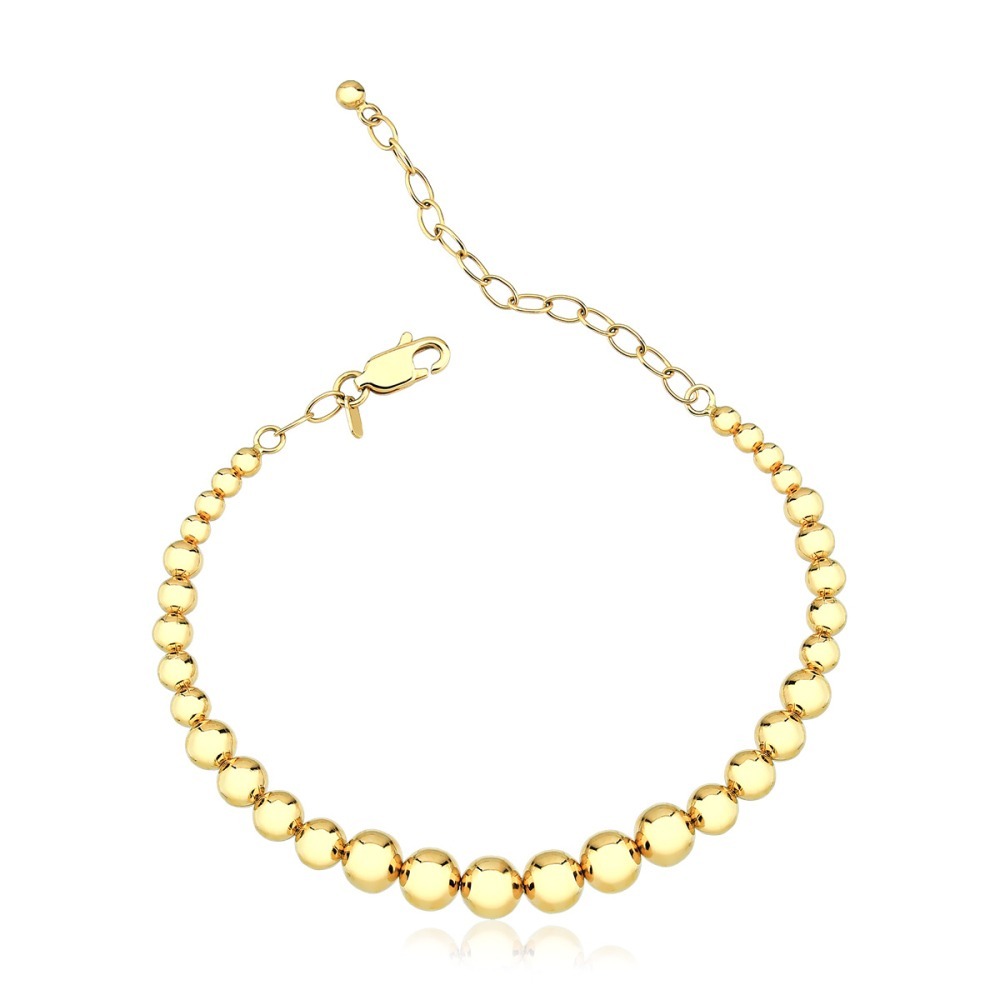 Produto Pulseira Rigída com Bolas em Ouro 18k - 750