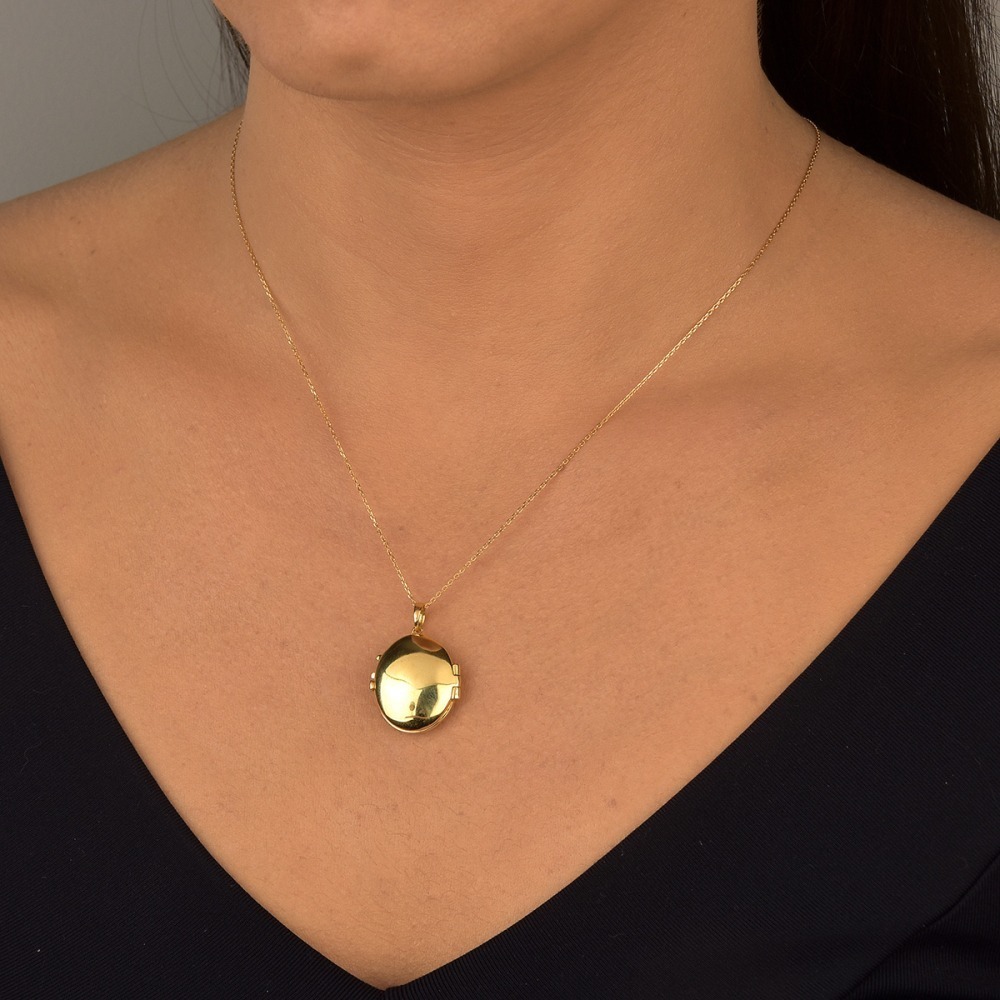 Produto Relicário de Ouro 18k Tamanho Médio com 7 Gramas