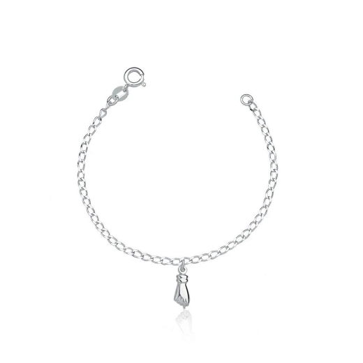 Produto Tornozeleira de prata 925 com pingente de Figa