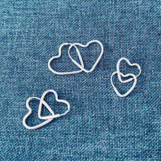 Kit trio argolas coração prata 925 12mm/16mm/20mm Produto Kit trio argolas coração prata 925 12mm/16mm/20mm