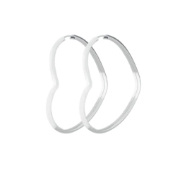 Produto - Brinco Argola Coração Larga 24mm