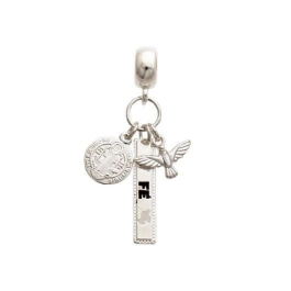 Produto - Berloque patua Espirito Santo São Bento placa fé prata 925