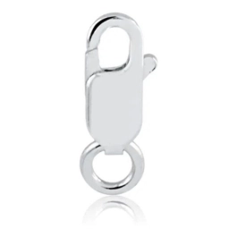 Prata 925 Feche Mosquetão Acabamento Resistente 12mm Tam: M Produto - Prata 925 Feche Mosquetão Acabamento Resistente 12mm Tam: M