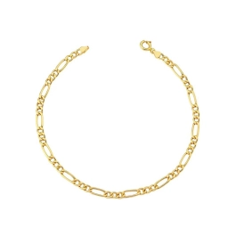 Produto - Pulseira de Ouro 18k Grumet 3x1 com 3mm