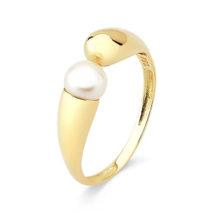 Anel de Ouro 18k Pérola e Regulável Produto - Anel de Ouro 18k Pérola e Regulável