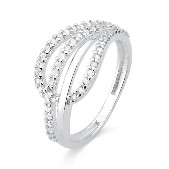 Produto - Anel de Prata 925 Aros Cravejados