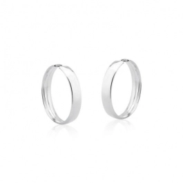 Produto - Argola prata 925 redonda 22mm pequena largura 4mm