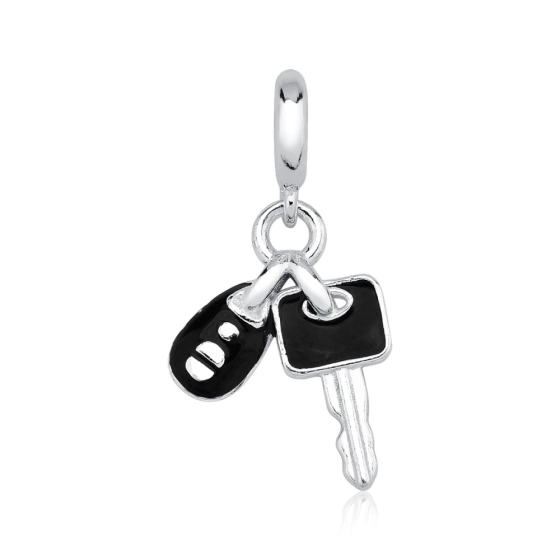 Berloque de Prata 925 Chave de Carro Resinado Produto - Berloque de Prata 925 Chave de Carro Resinado