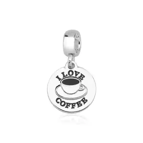 Berloque de Prata 925 I Love Coffee Produto - Berloque de Prata 925 I Love Coffee