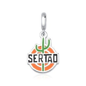 Berloque de Prata 925 Sertão Resinado Produto - Berloque de Prata 925 Sertão Resinado