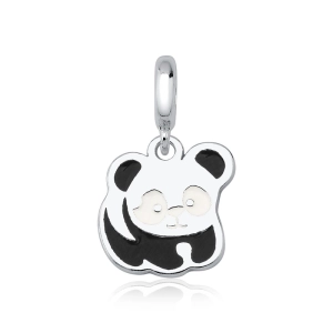 Berloque de Prata 925 Urso Panda Resinado Produto - Berloque de Prata 925 Urso Panda Resinado