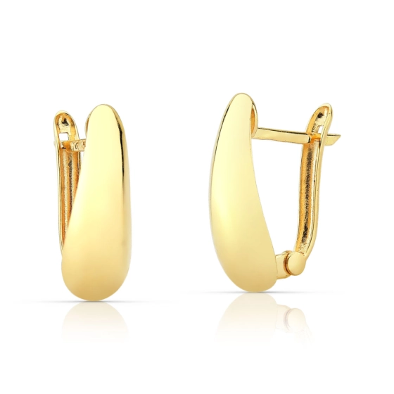 Produto - Brinco de Ouro 18k Argola Click Lisa