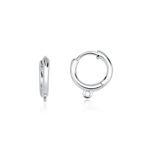 Produto - Brinco de Prata 925 Argola Click Para Pingentes | Fio Redondo