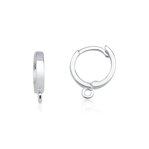 Produto - Brinco de Prata 925 Argola Click Para Pingentes
