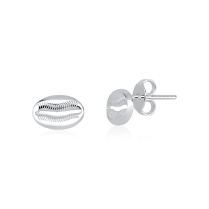 Produto - Brinco Feminino de Prata 925 Búzio com 9mm